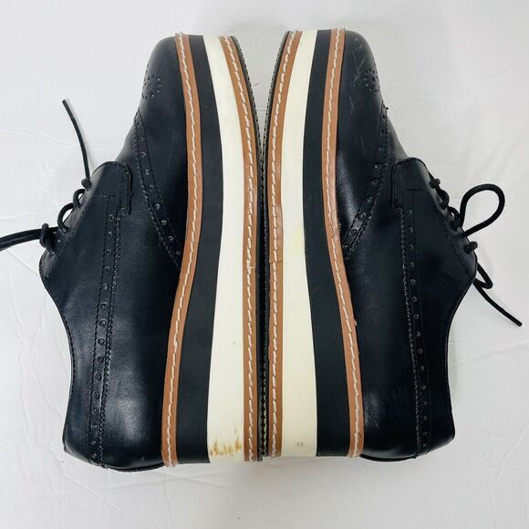 Steve Madden 2" Platform Oxfords 6.5M Colorblock Retro 50s Style Greco Chunky - Picture 8 of 10